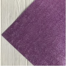 Фоамиран с глиттером, 2 мм, сиреневый, 50х50 см, упаковка 10 шт.