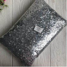 Присыпка звездочки, 3 мм, серебро, упаковка 1 кг