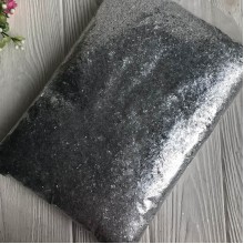 Присыпка сечка, 3 мм, серебро, упаковка 1 кг