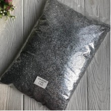 Глиттер голограмма (1/40), серебро, упаковка 1 кг