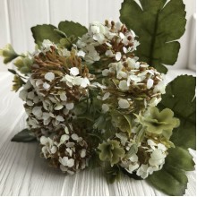 Ветка каланхое, 27 см, зеленый с белым, 1 шт.