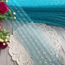 Регилин (гофра), 4 см, светло-бирюзовый, рулон 23 м