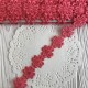 Кружево отрывное цветочек, 2,5 см, коралловый, рулон 15 ярдов
