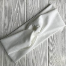 Повязка чалма широкая, 25х10 см, белый, шт. 