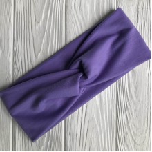 Повязка чалма широкая, 25х10 см, фиолетовый, шт. 