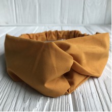 Повязка-переплет тканевая однотонная, 25 см, горчичный, шт.