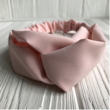 Повязка-переплет тканевая однотонная, 25 см, персиковый, шт.