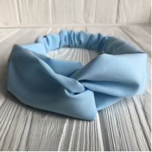 Повязка-переплет тканевая однотонная, 25 см, светло-бирюзовый, шт.