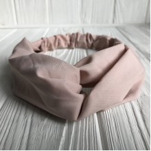 Повязка-переплет тканевая однотонная, 25 см, пудровый, шт.