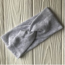 Повязка детская в дырочку, 8 см, серый меланж, шт.