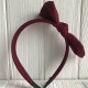 Обруч креп солоха однотонний, 2,5 см, бургунді, шт.