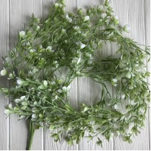 Свисающая ветка с цветами, 84 см, белый, шт.