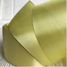 Атлас 5 см, світло-жовтий, рулон 33 м