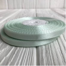 Атлас 0,6 см, фісташковий, рулон 33 м