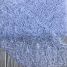 Кружево стрейчевое "Лиана", 15 см, белый, рулон 9 м