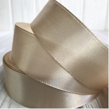 Атлас 2,5 см, бежевий, рулон 33 м, УПАКОВКА 5 рулонів