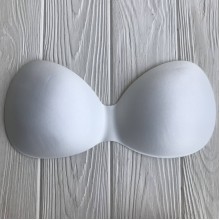 Вкладиш поролоновый (чашки) для бюстгалтера (лифа) с push-up, размер 2(В), белый, 10 шт.