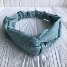 Повязка-переплет в маленькую точку, 25 см, мятный, шт.