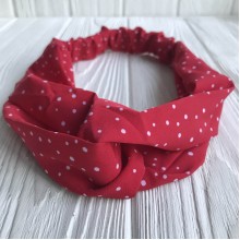 Повязка-переплет в маленькую точку, 25 см, красный, шт.
