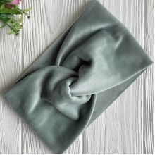 Повязка спорт велюр, 12 см, мятный, шт.