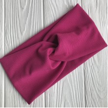 Повязка трикотаж рубчик, 11 см, малиновый, шт.