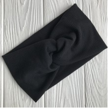 Повязка трикотаж рубчик, 11 см, черный, шт.