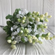 Ветка маттиолы, 30 см, белый, 1 шт.