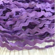 Тесьма зиг-заг, фиолетовый, моток 23 м