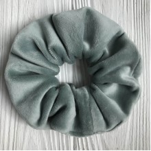 Скранч велюр, 12 см, мятный, шт.