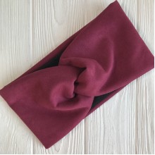 Повязка замша (флис), 12 см, бордовый, шт.