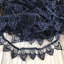 Кружево макраме "Софи", 1,8 см, сапфировое, рулон 9 м Кружево макраме "Софи", 1,8 см, сапфировое, рулон 9 м