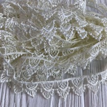 Кружево макраме "Софи", 1,8 см, молочное, рулон 9 м
