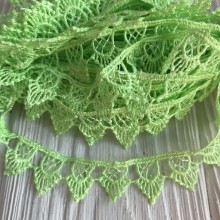 Кружево макраме "Софи", 1,8 см, салатовое, рулон 9 м Кружево макраме "Софи", 1,8 см, салатовое, рулон 9 м