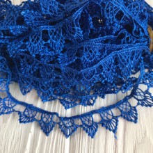 Кружево макраме "Софи", 1,8 см, темно-синее, рулон 9 м Кружево макраме "Софи", 1,8 см, темно-синее, рулон 9 м