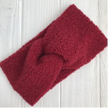 Повязка барашек, 12х23 см, бордовый, шт.