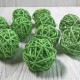 Ротанговый шарик, 5 см, салатовый, упаковка 10 шт.