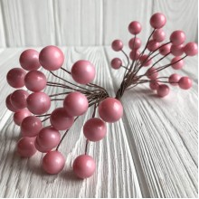 Калина глянцевая, 12 мм, лососевая, упаковка 400 шт.