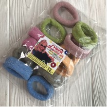 Резинка Калуш с люрексом, 5 см, пастельный микс, упаковка 12 шт.