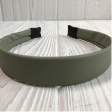 Обруч из экокожи, 2,5 см, спаржевый, шт.