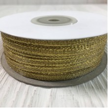 Парча 0,3 см, золото, рулон 90 м