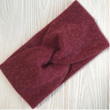 Повязка ангора рубчик, 11х21 см, бордовая, шт.