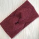 Повязка ангора рубчик, 11х21 см, бордова, шт.