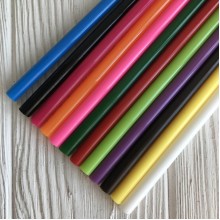 Термоклей 7 мм, цветной микс, 25 см, упаковка 12 шт.