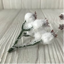 Пучок калины в снегу, 7-8 мм, белый, упаковка 50 шт.