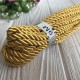Шнур декоративный, 5 мм, темно-желтый, рулон 9 м