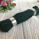 Шнур декоративный, 5 мм, темно-зеленый, рулон 9 м