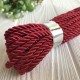 Шнур декоративный, 5 мм, бордовый, рулон 9 м