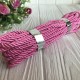 Шнур декоративный, 5 мм, ярко-розовый, рулон 9 м