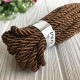 Шнур декоративный, 5 мм, шоколадный, рулон 9 м