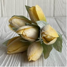 Тюльпаны в снегу, 13 см, желтый, упаковка 36 шт.